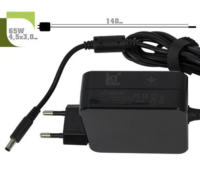 Зображення 2 Блок живлення ноутбука 1StCharger для Dell 19.5V 65W 3.34A 4.5х3.0мм Wall Mount - WM1ST19.5V65W4530D