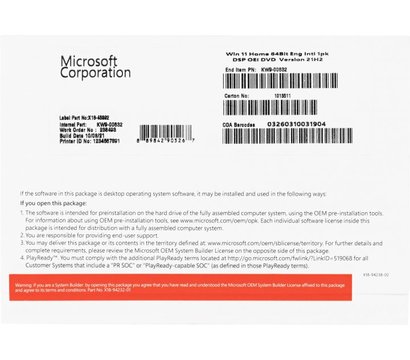 Изображение 2 Операционная система Microsoft Windows 11 Home 64Bit Ukrainian 1ПК DSP OEI DVD – KW9-00661