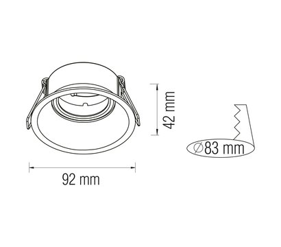 Зображення 3 LED світильник Horoz Electric Meyan-R Black на