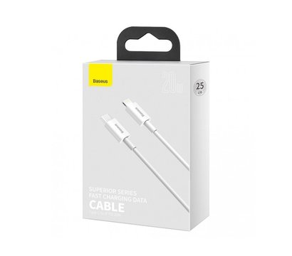 Зображення 4 Кабель Baseus Superior Series Type-C to iP PD USB Type-C Lightning 20 W 0,25 m White - CATLYS-02