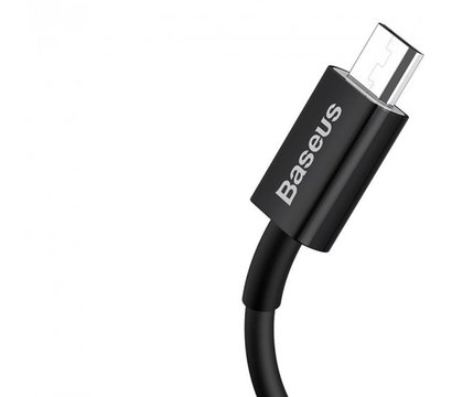 Зображення 2 Кабель Baseus Superior Fast Charging USB-microUSB, 1м Black - CAMYS-01