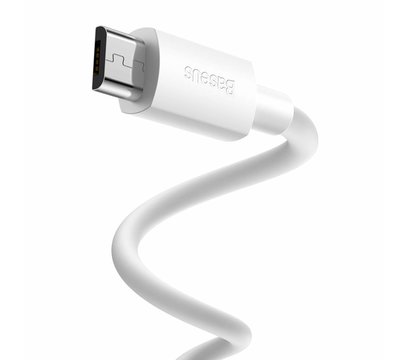 Зображення 2 Кабель Baseus Simple Wisdom Data Cable Kit USB Micro 2.1 A 1.5m White - TZCAMZJ-02