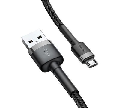 Зображення 4 Кабель Baseus Cafule USB Micro 2 A 3m Black-Grey - CAMKLF-HG1