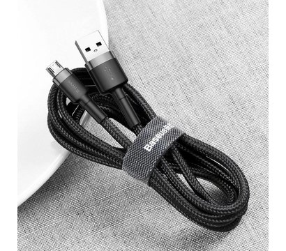 Зображення 6 Кабель Baseus Cafule USB Micro 2 A 3m Black-Grey - CAMKLF-HG1