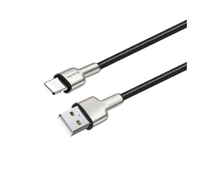 Зображення 2 Кабель ColorWay USB-Lightning, head metal, 2.4А, 1м, Black - CW-CBUL046-BK