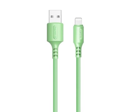 Зображення 2 Кабель ColorWay USB-Lightning, soft silicone, 2.4А, 1м, Green - CW-CBUL042-GR