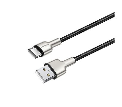 Зображення 4 Кабель ColorWay USB-USB Type-C, head metal, 2.4А, 1м, Black - CW-CBUC046-BK