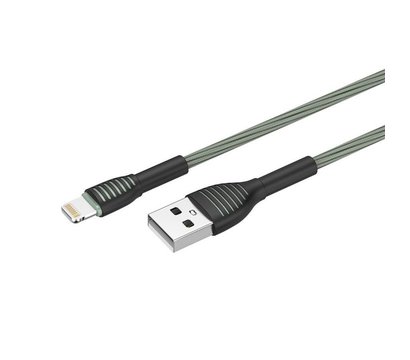Зображення 5 Кабель ColorWay USB-Lightning, braided cloth, 3А, 1м, Gray - CW-CBUL041-GR