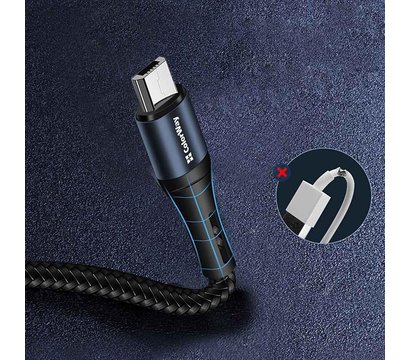 Зображення 6 Кабель ColorWay USB-microUSB, nylon, 2.4А, 1м, Black - CW-CBUM045-BK