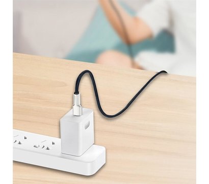 Зображення 6 Кабель ColorWay USB-USB Type-C, head metal, 2.4А, 1м, Black - CW-CBUC046-BK