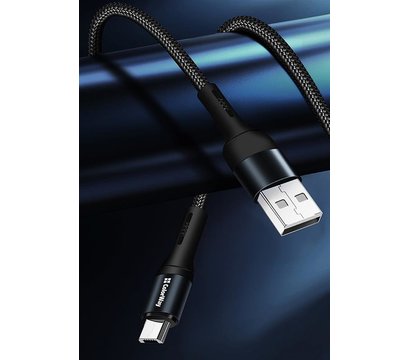 Зображення 7 Кабель ColorWay USB-microUSB, nylon, 2.4А, 1м, Black - CW-CBUM045-BK