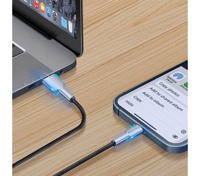 Зображення 7 Кабель ColorWay USB-USB Type-C, head metal, 2.4А, 1м, Black - CW-CBUC046-BK