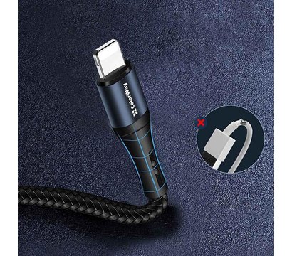 Зображення 8 Кабель ColorWay USB-Lightning, nylon, 2.4А, 1м, Black - CW-CBUL045-BK