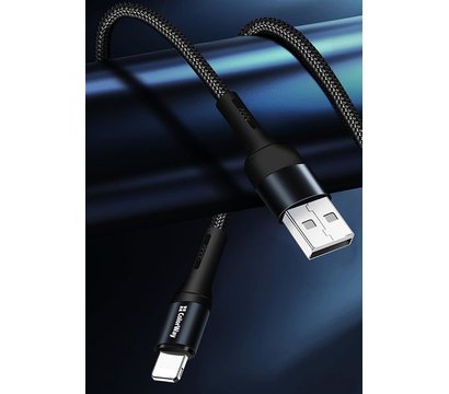 Зображення 9 Кабель ColorWay USB-Lightning, nylon, 2.4А, 1м, Black - CW-CBUL045-BK