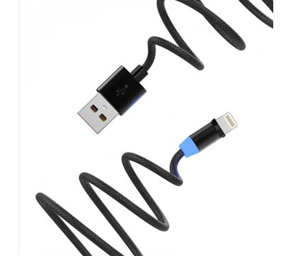 Зображення 2 Кабель SkyDolphin S59L Magnetic USB - Lightning 1м, Black - USB-000440