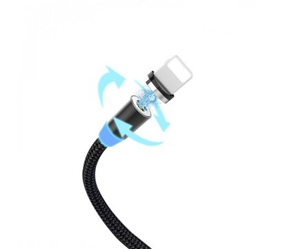 Зображення 3 Кабель SkyDolphin S59L Magnetic USB - Lightning 1м, Black - USB-000440
