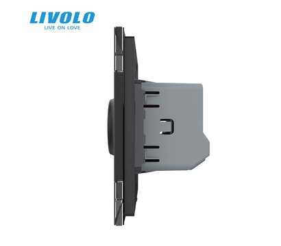Изображение 4 Выключатель Livolo VL-C7FCU1-2BP Black