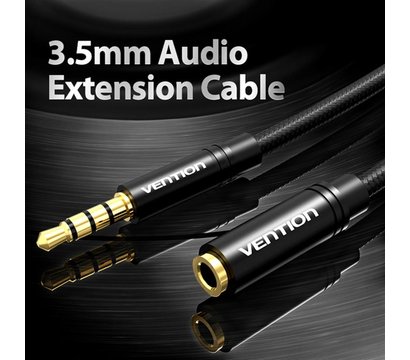Зображення 10 Аудіо кабель Vention Audio 3.5 mm M - 3.5 mm F, 3m, Black - BHBBI