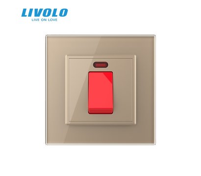 Изображение 2 Выключатель Livolo VL-C7KMKV20A-2AP Gold