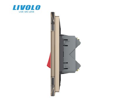 Изображение 3 Выключатель Livolo VL-C7KMKV20A-2AP Gold