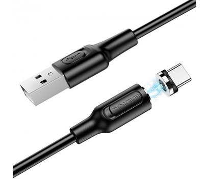 Зображення 3 Кабель Borofone BX41 Amiable magnetic 2.4 A 1m Black - BX41CB