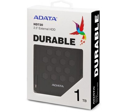 Зображення 4 Жорсткий диск A-Data DashDrive Durable HD720 1TB 5400rpm 2.5 USB 3.2 External Black — AHD720-1TU31-CBK