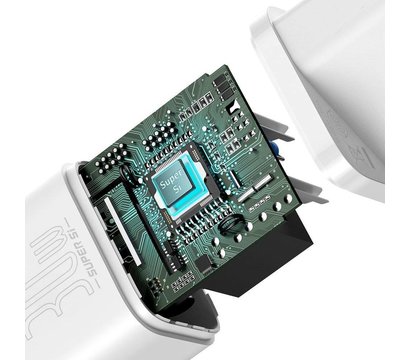 Изображение 5 Зарядное устройство Baseus Super Si Quick Charger Black — CCSUP-J02 White