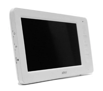 Зображення 5 Комплект відеодомофона Arny AVD-7006 White/Brown, Колір (домофон + панель): білий + коричневий