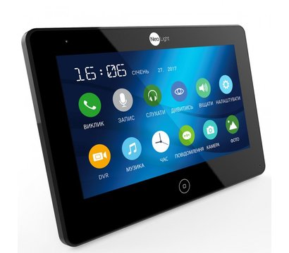 Изображение 2 Видеодомофон NeoLight MEZZO HD WF Black сенсорные кнопки, Цвет корпуса: черный