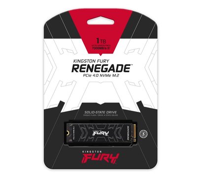 Зображення 3 SSD диск Kingston Fury Renegade 1TB M.2 2280 PCIe 4.0 x4 NVMe 3D TLC – SFYRS/1000G, Ємність накопичувача: 1 ТБ