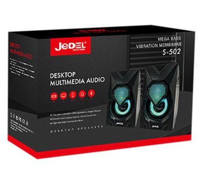 Зображення 2 Акустична система 2.0 Jedel S-502 Black