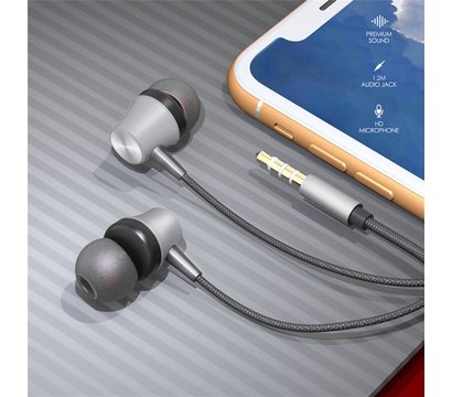 Изображение 2 Наушники SkyDolphin SR03 Silver – HF-000459 встроенный в кабель