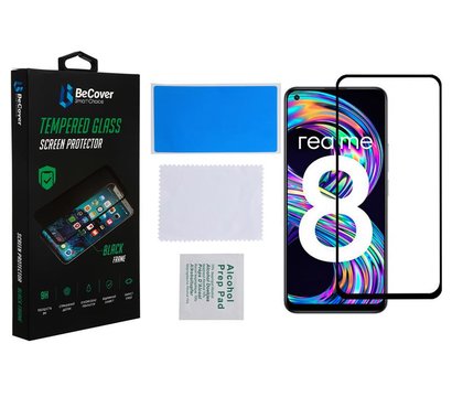 Зображення 3 Захисне скло BeCover для Realme 8/8 Pro Black - 706684