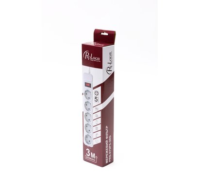 Зображення 3 ProLogix PRS-075P5-30G, 5 р, 3 м, Grey 5 розеток, Довжина шнура: 3 м