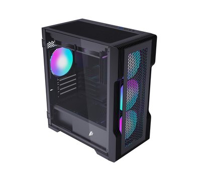 Зображення 2 Корпус 1stPlayer T3-4F1-BK Black no PS