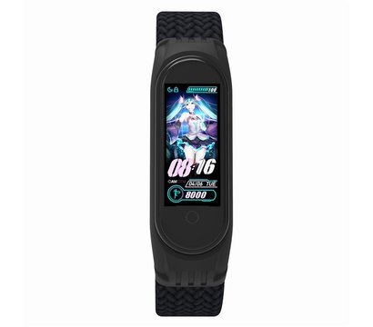 Изображение 2 Ремешок  Armorstandart Braided Solo Loop для Xiaomi Mi Band 6/5/4 Black size S - ARM59177