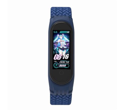 Зображення 2 Ремінець  Armorstandart Braided Solo Loop для Xiaomi Mi Band 6/5/4 Blue size S - ARM59178