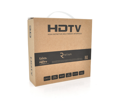 Зображення 2 Кабель мультимедійний Ritar PL-HD347 HDMI-HDMI 19+1, Ultra HD 4Kx2K, 5.0m, Black - YT-HDMI(M)/(M)V2.0-5.0m/19944