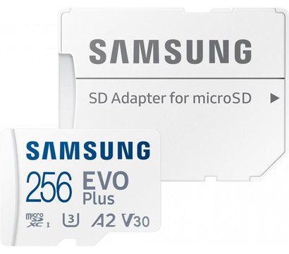 Зображення 11 Карта пам`яті Samsung Evo Plus Class 10 256GB + SD адаптер — MB-MC256KA/RU