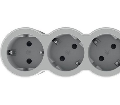 Изображение 2 Стандарт 4х2К+З, 16 А, 3 м, white/gray - 694561 4 розеток