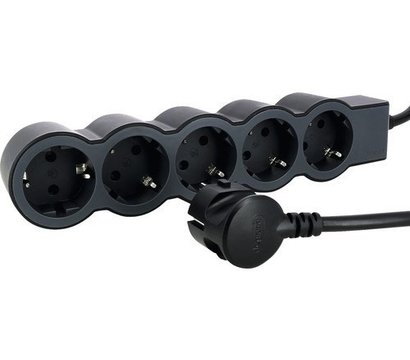 Изображение 3 Стандарт 5х2К+З, 16 А, 1,5 м, black - 694556 5 розеток