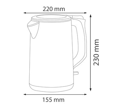 Изображение 5 Электрочайник Horoz Electric Kettle-2 White