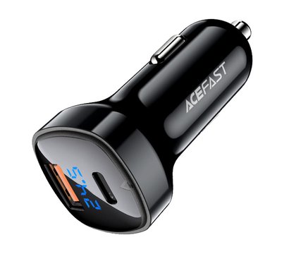 Зображення 2 Зарядний пристрій Acefast B4 digital display 66W(USB-C+USB-A) Black – AFB4B