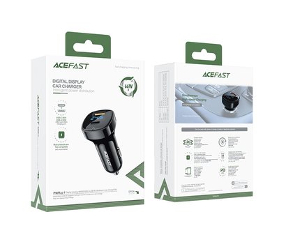 Зображення 3 Зарядний пристрій Acefast B4 digital display 66W(USB-C+USB-A) Black – AFB4B