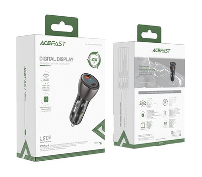 Зображення 3 Зарядний пристрій Acefast B6 metal 63W (USB-A+USB-C) Black – AFB6B