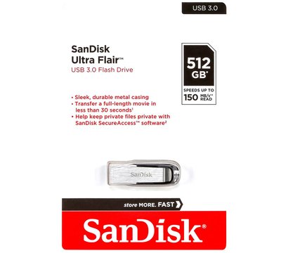 Зображення 3 USB флешка SanDisk Ultra Flair 512GB USB 3.0 - SDCZ73-512G-G46