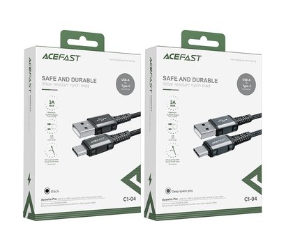 Зображення 4 Кабель Acefast C1-04 USB Type-C 3 A 1,2m Black - AFC1-04B