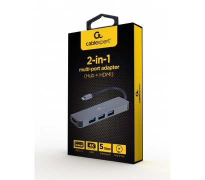 Зображення 2 Док станція для планшета Cablexpert A-CM-COMBO2-01, USB Type-C 2-в-1