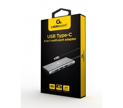 Зображення 3 Док станція для планшета Cablexpert A-CM-COMBO3-01, USB Type-C 3-в-1