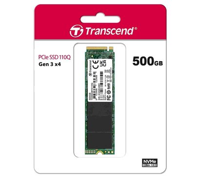 Изображение 4 Накопитель SSD Transcend MTE110Q 500GB M.2 NVMe PCIe 3.0 4x 2280 QLC — TS500GMTE110Q, Емкость накопителя: 500 ГБ